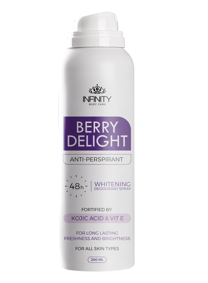 Infinity Infinity Deodorant Spray Anti-Perspirant Berry Delight 200 ml