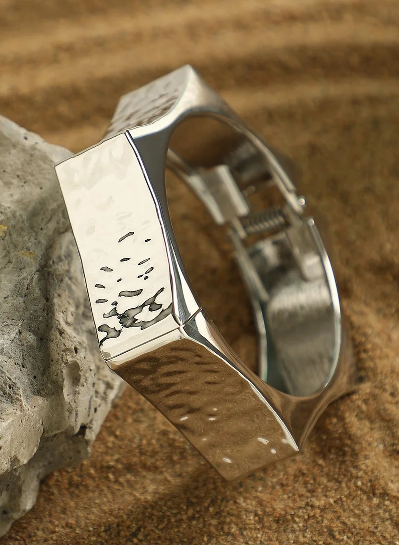Hammered Wide Bangle