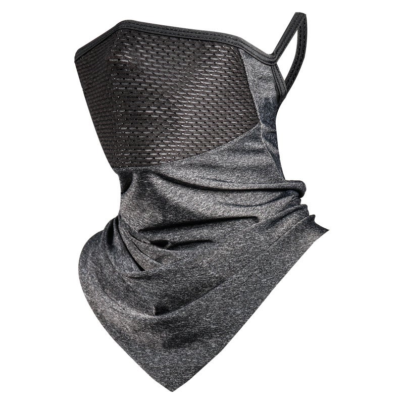 Summer Ice Silk Sun Protection Hood For Men, Breathable Outdoor Cycling Mask, Triangle Scarf Neck Gaiter, Breathable Ice Silk - Image 5