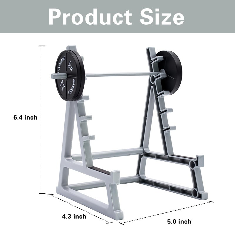 Dexspoeny Squat Rack Pen Holder for Desk, Barbell Rack Pen Holder, Gym-themed Unique Shape, Office Stationery Organizer Decor, Mini Weight Racks Pencil Holder for Fitness Weightlifting Lovers - Image 2
