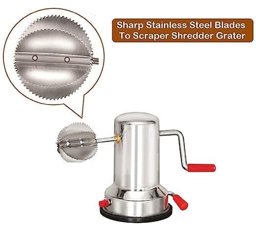 BigPlayer Stainless Steel Coconut Scraper with Vacuum Base Multicolor - Image 2