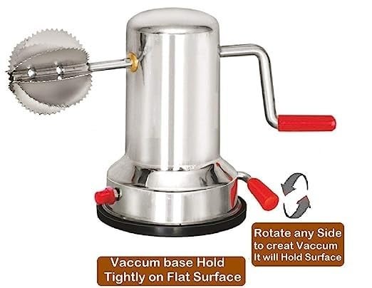 BigPlayer Stainless Steel Coconut Scraper with Vacuum Base Multicolor - Image 3