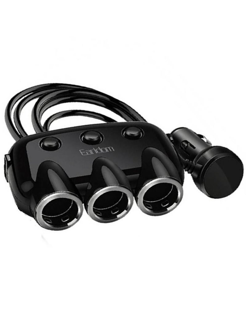 أيرلدوم 2 USB In-Car Socket 3.1A شاحن سريع التكيف مع مقبس ولاعة السجائر أسود - Image 2