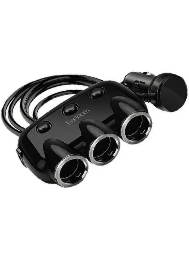 أيرلدوم 2 USB In-Car Socket 3.1A شاحن سريع التكيف مع مقبس ولاعة السجائر أسود - Image 1
