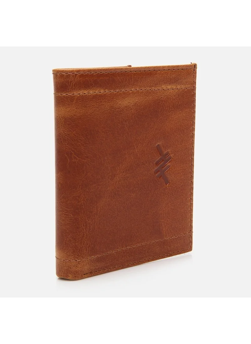 Hotiç 06CUH269160A370 Genuine Leather Tan Men's Wallet