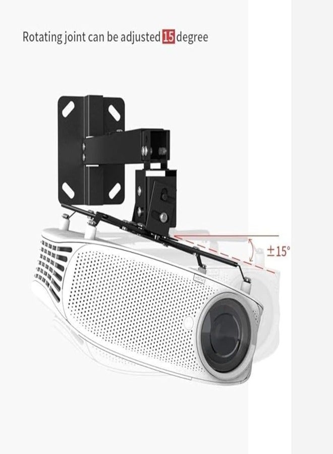 Wownect Universal Projector Ceiling Mount for Projectors with Adjustable Height and Extendable Arms Mount for Home and Office Projector for Ceiling and Walls [Capacity Up to 30 kg] - Black - Image 5