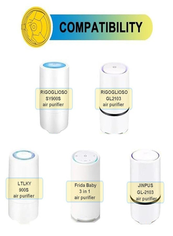 SpaceTent 5 Pack True HEPA Filter Replacement for Frida Baby Air Purifier 3 in 1, RIGOGLIOSO Air Purifier GL2103 and SY900S, JINPUS GL-2103, LTLKY 900S, MELEDEN - Image 2