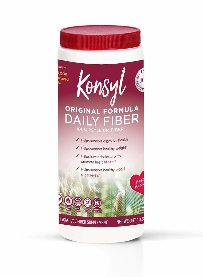 KONSYL PHARMACEUTICALS Original Formula 100% Psyllium Fiber, 10.6 Ounce