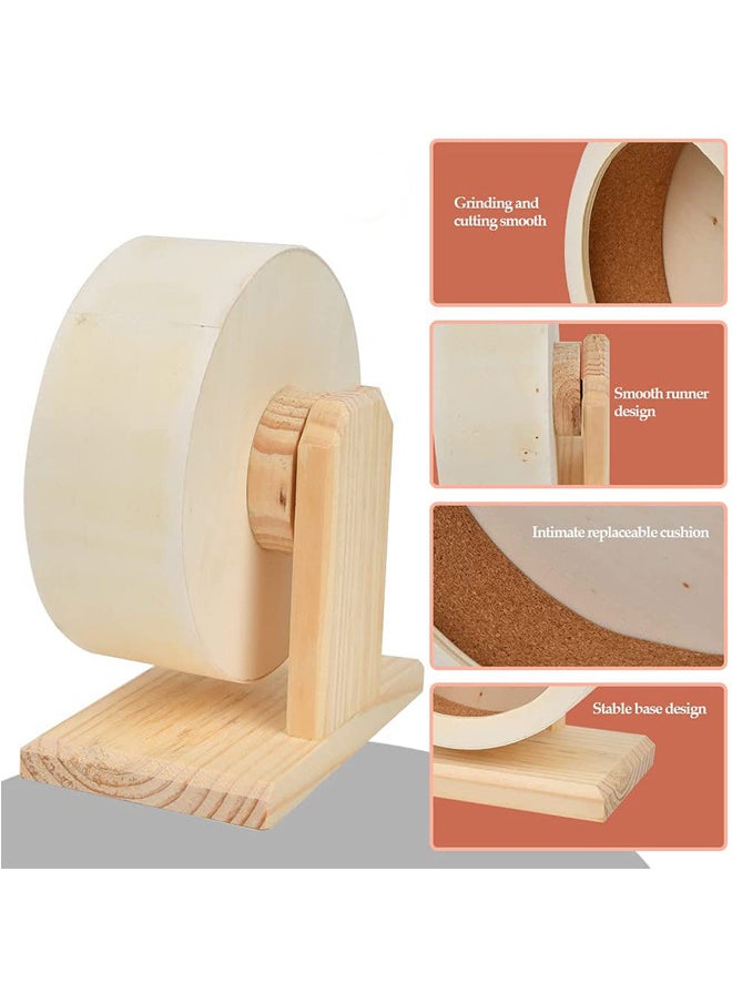 Neostyle Hamster Silent Wooden Exercise Wheel for Small Pets  - Image 4