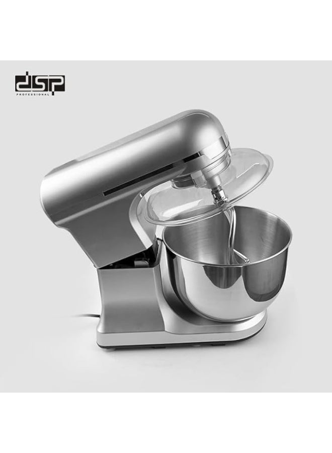 دي اس بي عجان دي إس بي KM3057 بقوة 1300 وات، سعة 7 لتر، مصنوع من الفولاذ المقاوم للصدأ باللون الفضي - Image 2