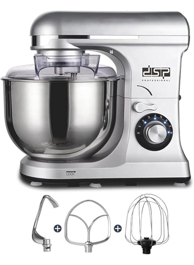 دي اس بي عجان دي إس بي KM3057 بقوة 1300 وات، سعة 7 لتر، مصنوع من الفولاذ المقاوم للصدأ باللون الفضي - Image 1