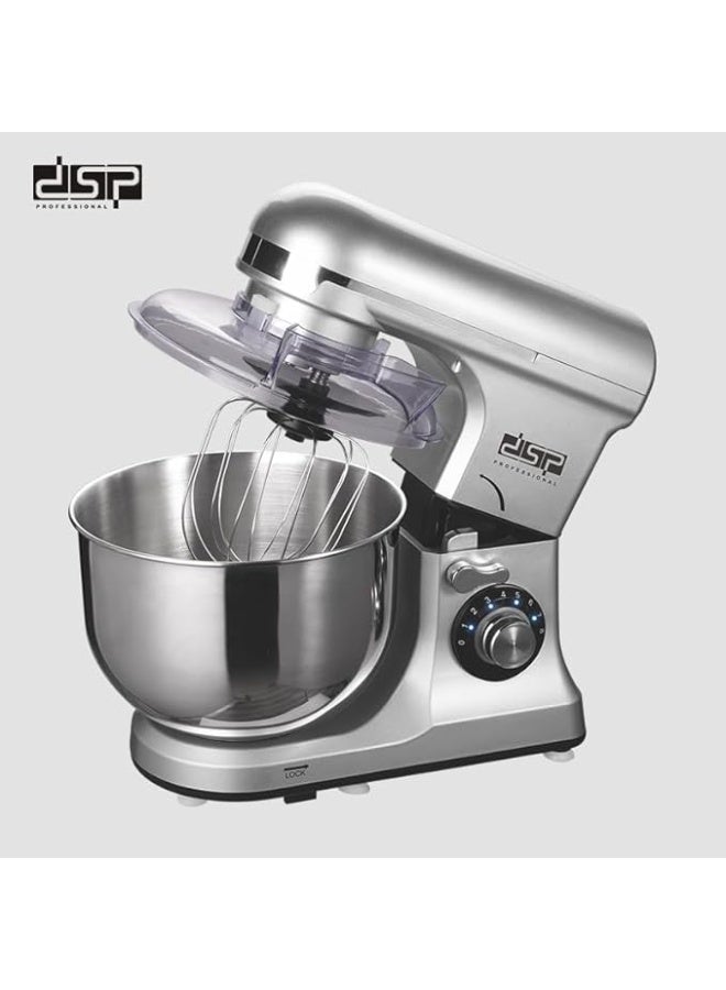 دي اس بي عجان دي إس بي KM3057 بقوة 1300 وات، سعة 7 لتر، مصنوع من الفولاذ المقاوم للصدأ باللون الفضي - Image 4