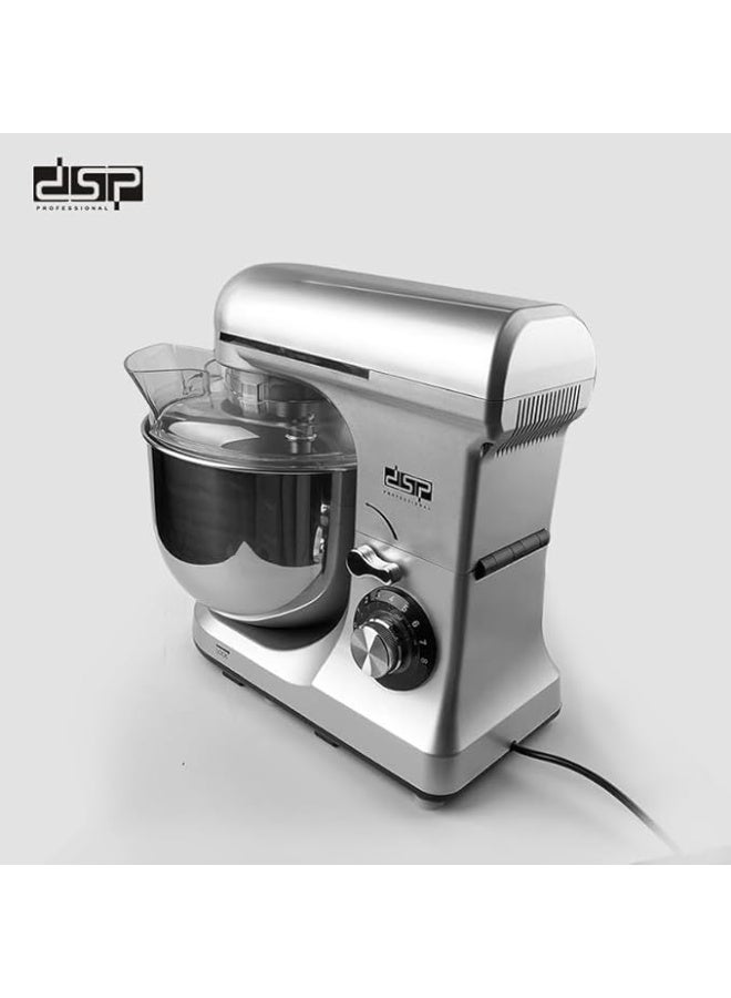 دي اس بي عجان دي إس بي KM3057 بقوة 1300 وات، سعة 7 لتر، مصنوع من الفولاذ المقاوم للصدأ باللون الفضي - Image 3