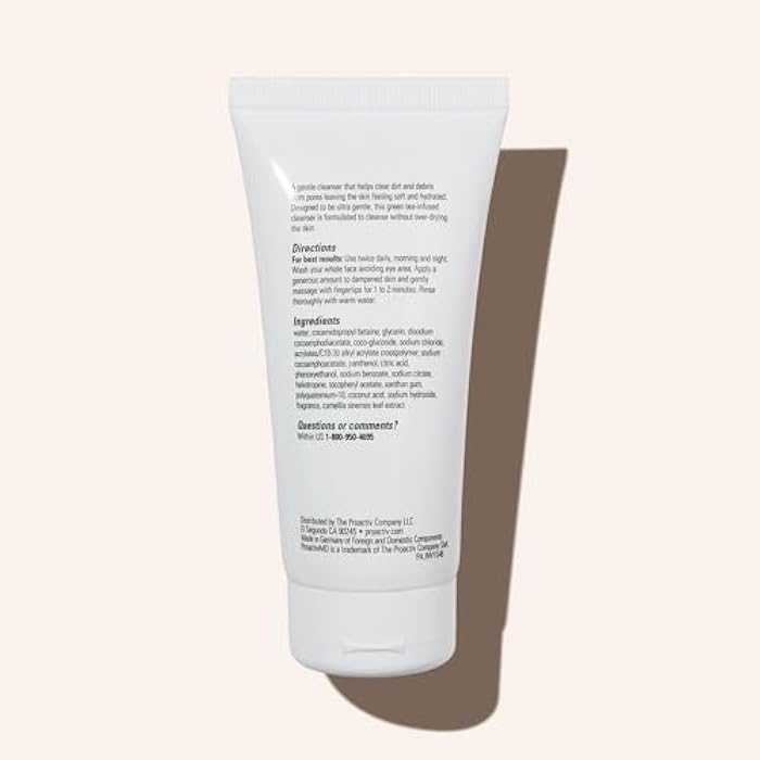 ProactivMD Ultra Gentle Face Cleanser - Daily Face Wash for Sensitive Skin, Soothing Green Tea Facial Wash for All Skin Types - 6 oz. - Image 4