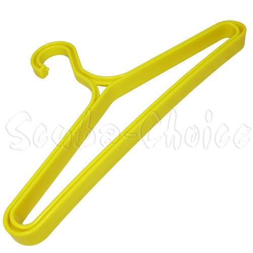 Scuba Choice Yellow Hanger for Wetsuit and Dry Suit Heavy Duty Durable Plastic BCD Storage Drying Organizing Dive Gear Holder Travel-Friendly - Made in Taiwan (17"x10"x2") - Image 2