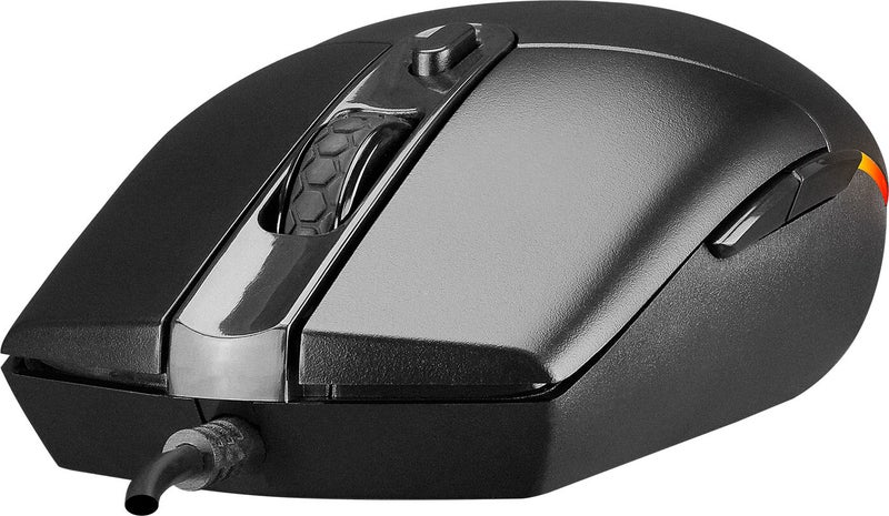 Everest SM-X97 R-Star USB 5-Button RGB Illuminated 6400DPI Gaming Logitech Square Mouse Pad Gaming Mouse Set  - Image 5
