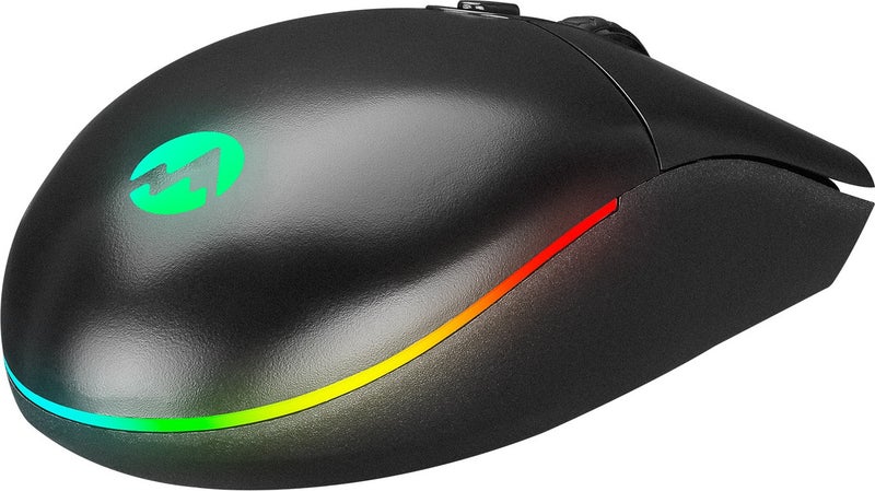 Everest SM-X97 R-Star USB 5-Button RGB Illuminated 6400DPI Gaming Logitech Square Mouse Pad Gaming Mouse Set  - Image 2