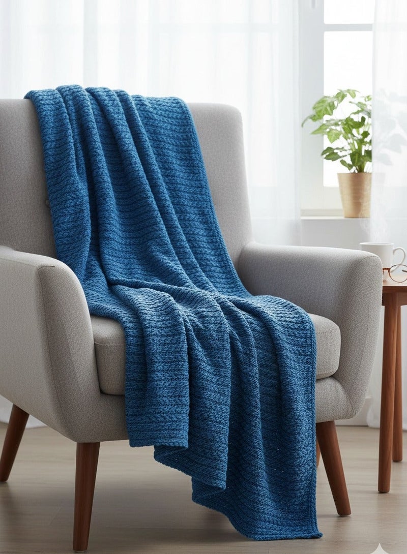 Nile Weave Elegant Egyptian Cotton Orchid Throw Blanket – ultra-soft, lightweight, and beautifully crafted. Enjoy luxurious comfort, breathable warmth, and timeless sophistication in any room. - Image 1