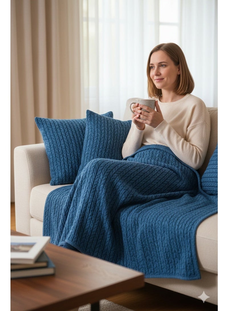 Nile Weave Elegant Egyptian Cotton Orchid Throw Blanket – ultra-soft, lightweight, and beautifully crafted. Enjoy luxurious comfort, breathable warmth, and timeless sophistication in any room. - Image 2