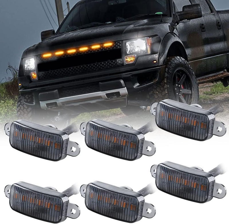 Sidaqi 6LED Amber Front Grille Warning Lights - Image 1