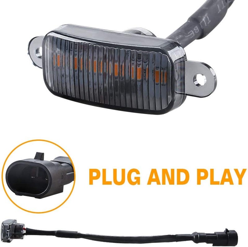Sidaqi 6LED Amber Front Grille Warning Lights - Image 3