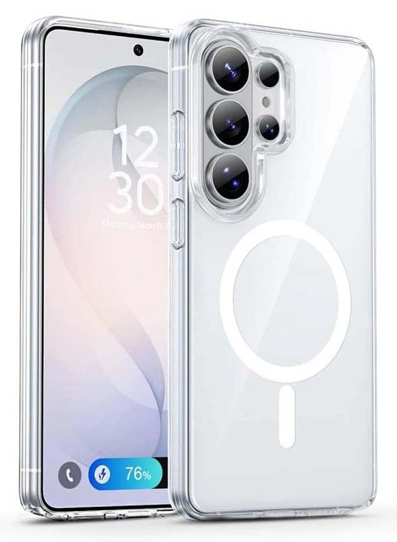 Case Up Premium Clear MagSafe Compatible Case For  Samsung Galaxy S26 Ultra  [Compatible with MagSafe] Anti-Yellowing Slim Transparent Phone Case Protective Magnetic Cover for  S26 Ultra - Image 1