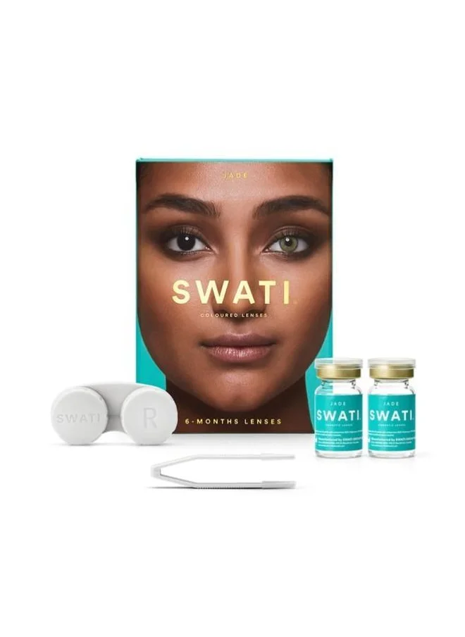 سواتي Cosmetics Coloured Contact Lenses  Jade 6 Months