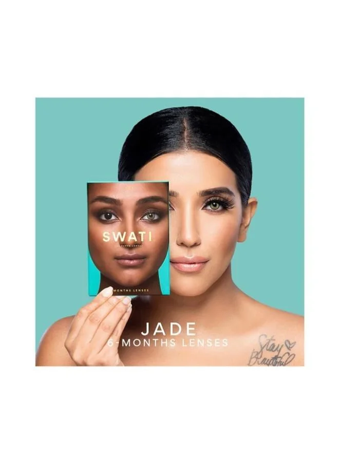 سواتي Cosmetics Coloured Contact Lenses  Jade 6 Months