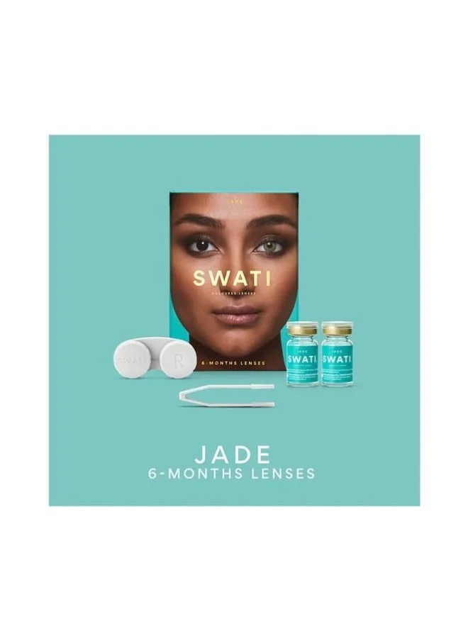 سواتي Cosmetics Coloured Contact Lenses  Jade 6 Months