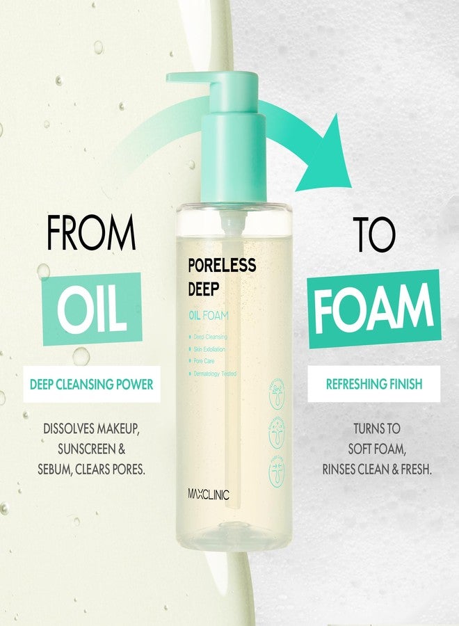 MAXCLINIC Poreless Deep Oil Foam Cleanser - Oil to Foam Face Wash Cleanser w/AHA BHA PHA, Hyaluronic Acid, and 6 Botanical Oils for Pore Care & Daily Makeup Cleansing - Korean Skincare (3.72 fl oz) - Image 4