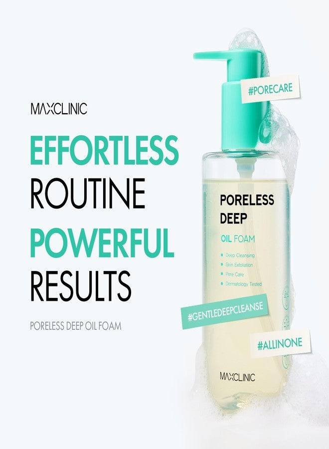 MAXCLINIC Poreless Deep Oil Foam Cleanser - Oil to Foam Face Wash Cleanser w/AHA BHA PHA, Hyaluronic Acid, and 6 Botanical Oils for Pore Care & Daily Makeup Cleansing - Korean Skincare (3.72 fl oz) - Image 2