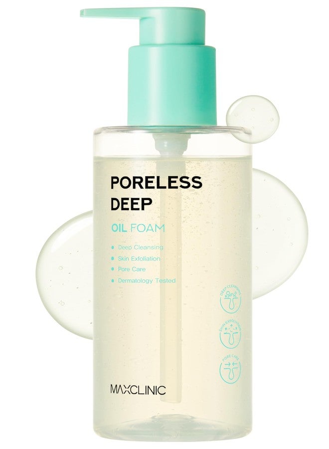 MAXCLINIC Poreless Deep Oil Foam Cleanser - Oil to Foam Face Wash Cleanser w/AHA BHA PHA, Hyaluronic Acid, and 6 Botanical Oils for Pore Care & Daily Makeup Cleansing - Korean Skincare (3.72 fl oz) - Image 1