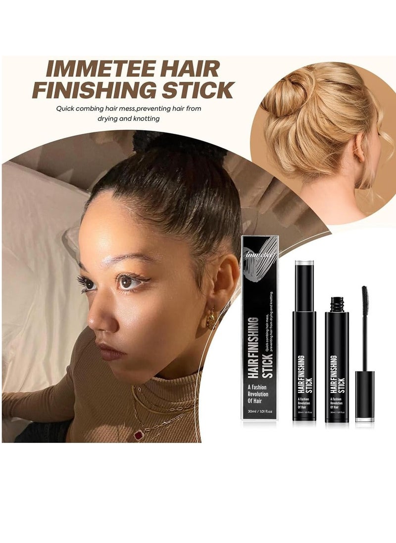 Hair Finishing Stick, Non Greasy and Non Sticky Small Broken Hair Finishing Cream, Refreshing Hair Wax Stick for Frizz and Flyaway, Hair Gel 30ml
