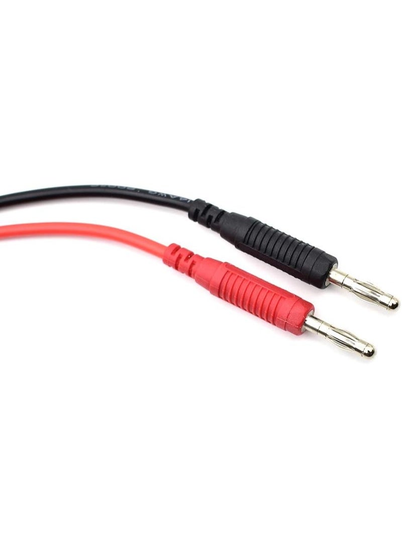 2pcs 4mm الموز المكونات إلى التمساح التمساح كليب اختبار الرصاص سلك كابل مجموعة 14AWG 1M / 3 أقدام / 39 بوصة لمؤذبذب متعدد المقاييس - Image 3
