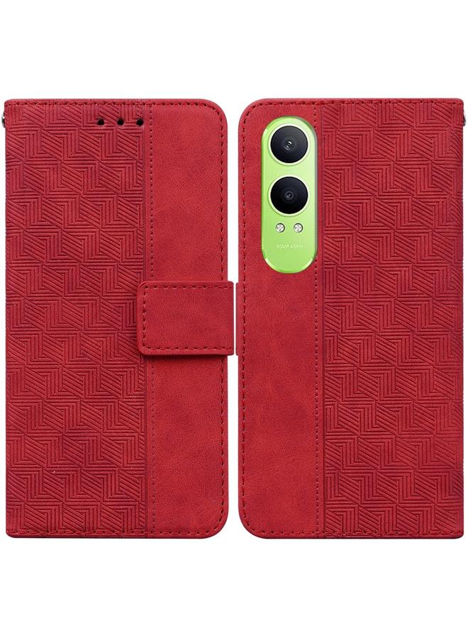 اس-توب جراب هاتف OPPO K12x من الجلد المنقوش هندسيًا - Image 1