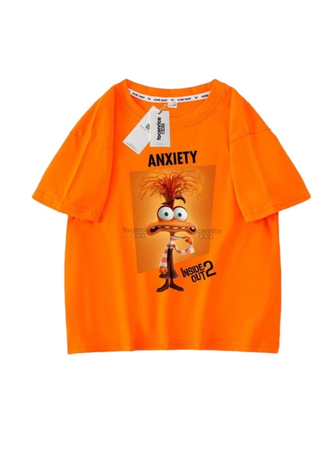 INSIDE OUT 2 Unisex Short Sleeve Stylish Top TShirt Tee for Boys Girls Kid Children - Image 1