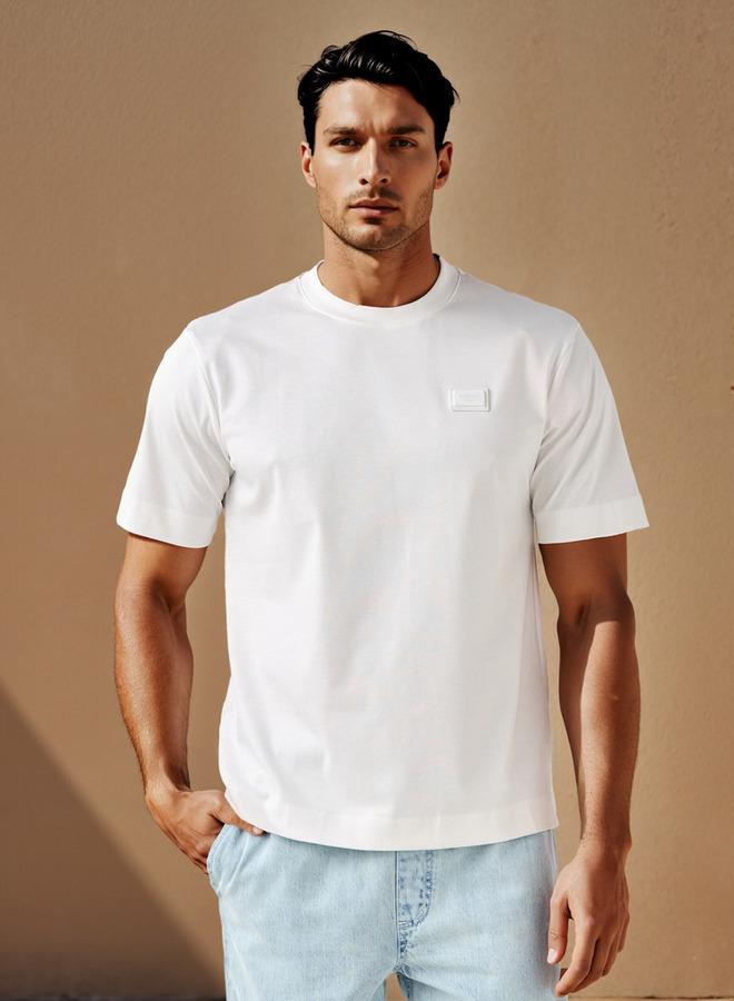 Emperor Applique Detail Crew Neck T-shirt - Image 1