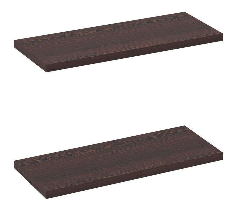 Madhuran MDF Wood Wall Mount Decorative Shelves Racks Tier 2 (Matte, Wenge) Kitchen Wall Shelf I Wooden Shelf I Storage Shelf I Shelf for Books - Image 4