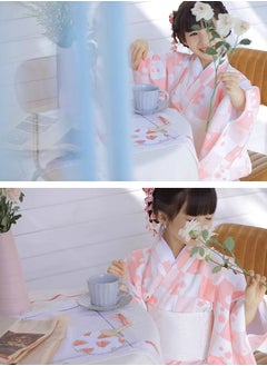 Al Aoyama Al Aoyama Kids Satin Floral Kimono Robe Flower Girl Bath Robes for Wedding Spa Party Gifts Bridal Sleepwear Bathrobe  - Image 5