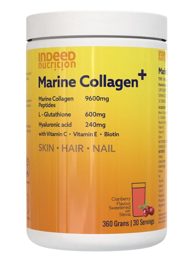 Indeed مسحوق كولاجين بحري + 360 جرام 30 حصة - Image 1