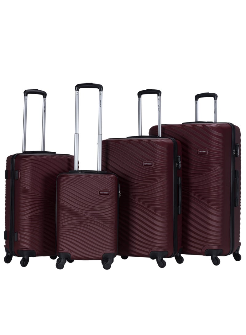 فيبتور مجموعة أمتعة مكونة من 4 قطع ABS مصنوعة بعجلات دوارة ونظام أمتعة قابل للقفل - Image 1