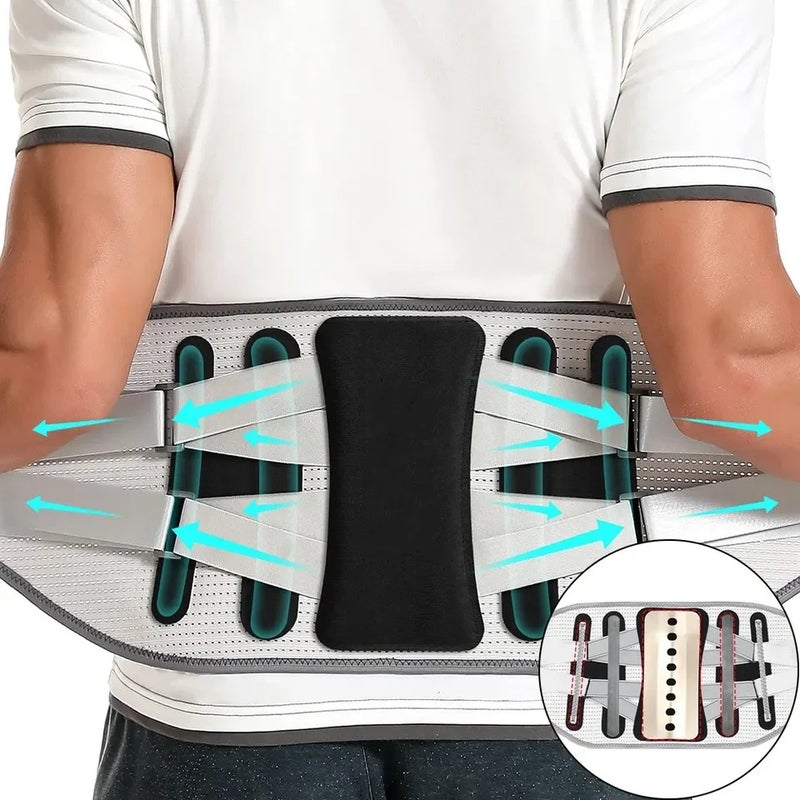 Bluejw New Design Back Support Waist Trainer Brace - Orthopedic Lumbar Support Belt & Waist Trimmer - Spine Pain Relief & Posture Corrector - Image 2
