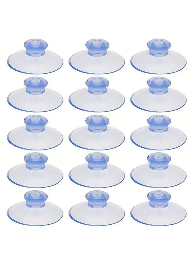 15PCS Super Strong Suction Cups Wall Mounted Plastic Hooks For Glass Windows Doors - Image 1