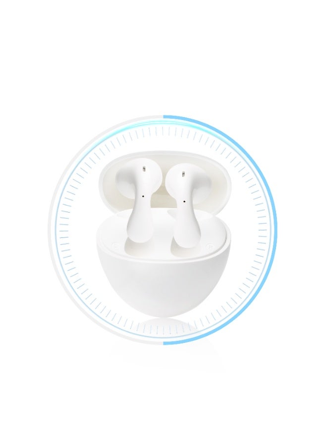 فلاي سي دي اي  FLYCDI-TWS-001 Earbuds White WP001, TWS True Wireless Bluetooth Earphone, Bluetooth 5.3, Dual ENC Intelligent Noise Reduction, HiFi Sound Quality Experience, 13mm Powerful Dynamic Driver - Image 4