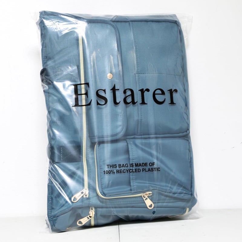 ESTARER Teacher Tote Bag for Women 2Pcs,15.6 Inch Laptop Work Bag Computer bag w/Expandable File Folder, Large Water-Resistant Messenger Handbags w/Insulated Pocket for Office/Travel/College, Teal - Image 5