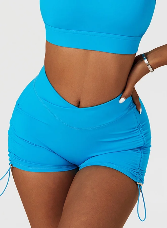 كون.يوغا Womens High Waist Contour Workout Sport Yoga Shorts Tummy Control.