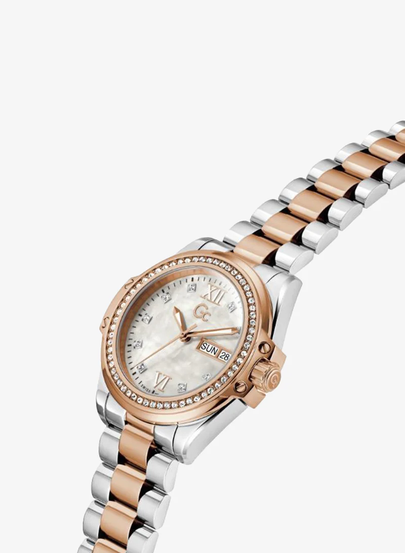 Gc  Bolt Lady Mid Size Metal Analogue Watch for Women | Best Price UAE