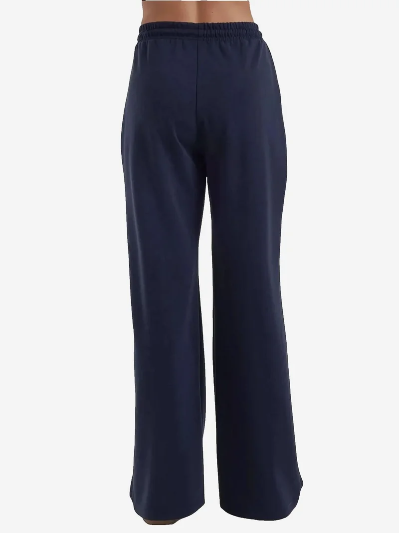 HICCUP Navy Blue Soft Modal Touch Wide Leg Sweatpants for Women | Best Price UAE