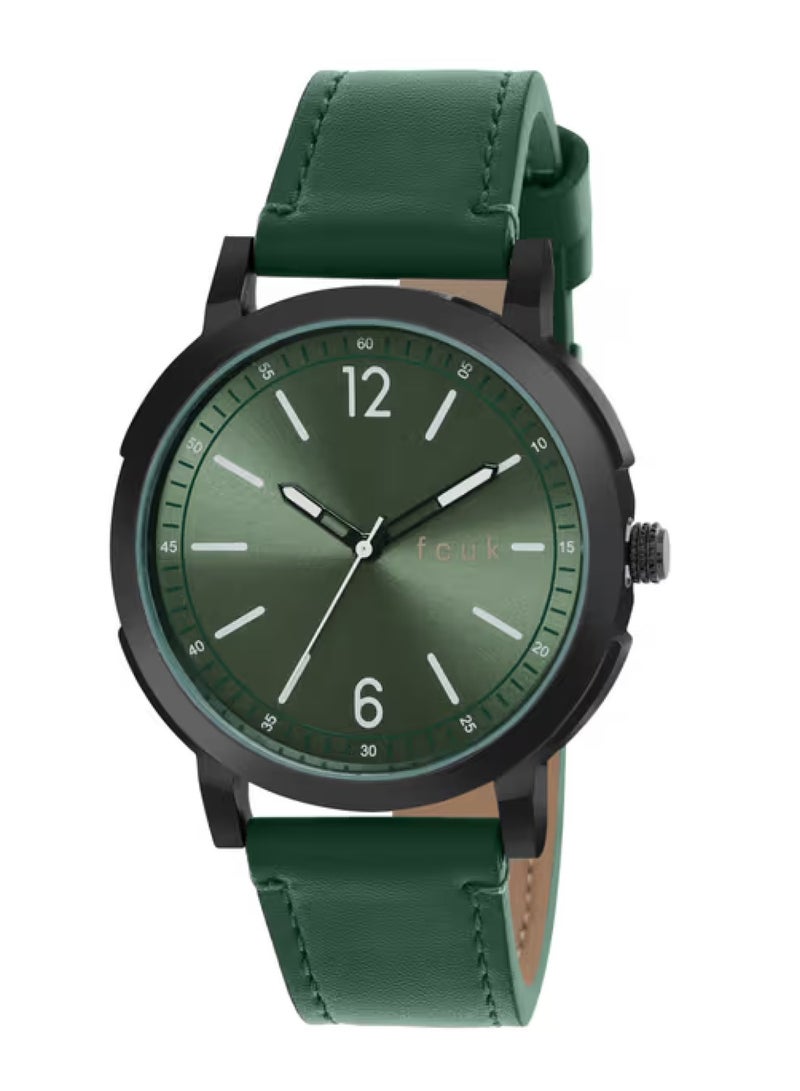 French Connection UK Analog Green Dial Men's Watch-FK00010B, Green - Image 4