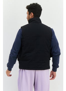 adidas Originals Men Sportswear Fit Sleeveless Outdoor Vest Jacket, Black  - Image 3